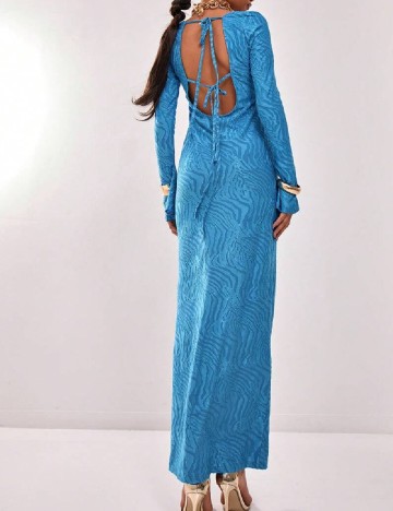 Rochie lunga Musera, albastru
