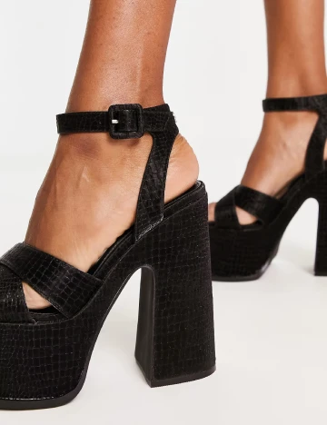 Sandale Shellys London, negru