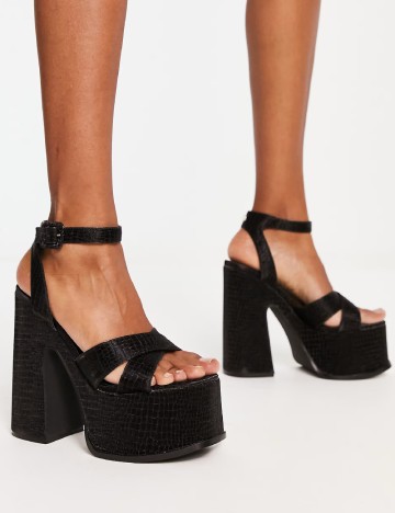 Sandale Shellys London, negru