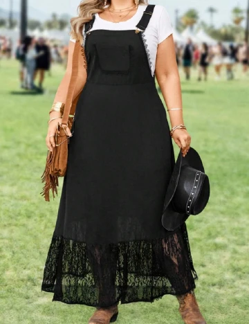 Rochie lunga SHEIN CURVE, negru