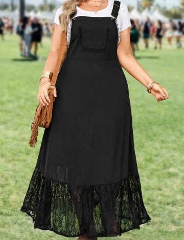 Rochie lunga SHEIN CURVE, negru