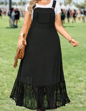 Rochie lunga SHEIN CURVE, negru