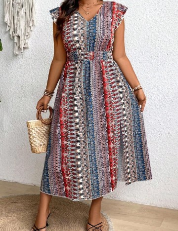 Rochie lunga SHEIN CURVE, mix culori