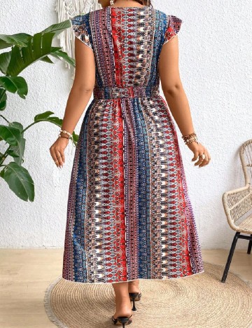 Rochie lunga SHEIN CURVE, mix culori