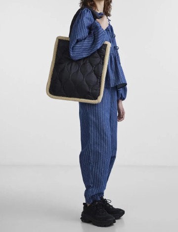 Pantaloni Pieces, albastru