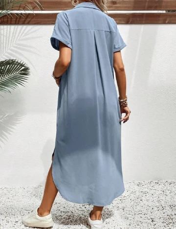 Rochie medie SHEIN Maternity, albastru