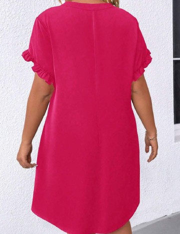Rochie scurta SHEIN CURVE, roz
