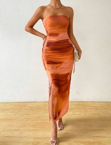 Rochie lunga SHEIN, portocaliu
