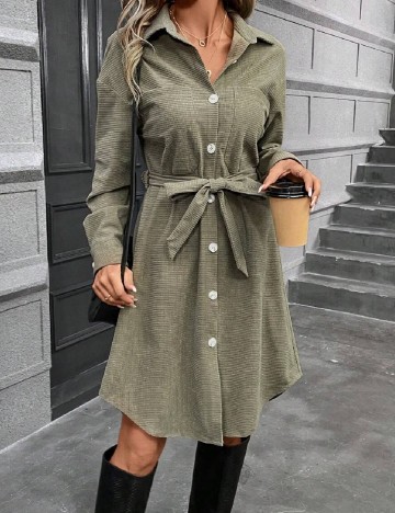Rochie scurta SHEIN, verde