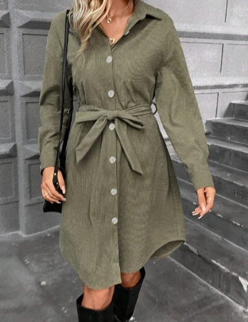 Rochie scurta SHEIN, verde Verde