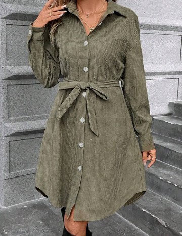 Rochie scurta SHEIN, verde
