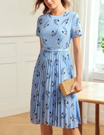 Rochie medie MOTF, albastru