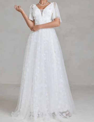 Rochie lunga Faeriesty, alb
