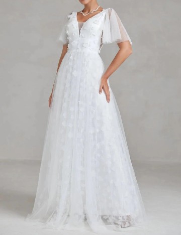 Rochie lunga Faeriesty, alb