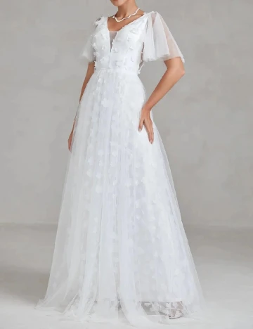 Rochie lunga Faeriesty, alb