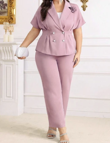 Compleu SHEIN CURVE, roz