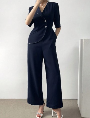 Salopeta SHEIN, bleumarin