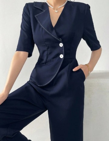 Salopeta SHEIN, bleumarin