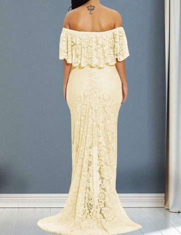Rochie lunga SHEIN Maternity, galben