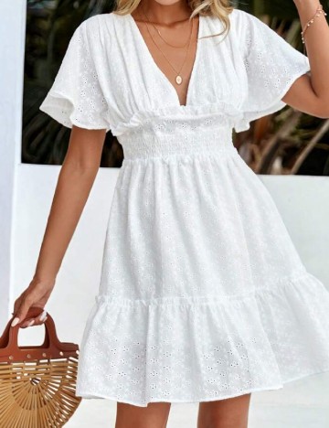 Rochie scurta SHEIN, alb