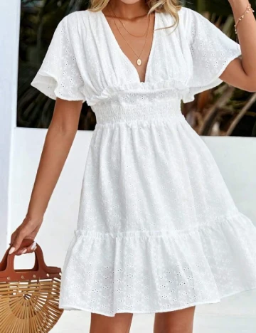 Rochie scurta SHEIN, alb