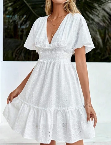 Rochie scurta SHEIN, alb
