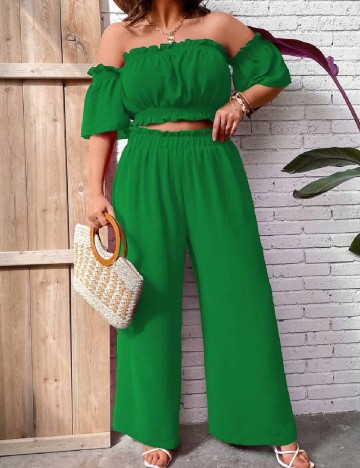Compleu SHEIN CURVE, verde