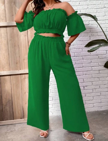 Compleu SHEIN CURVE, verde