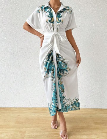 Rochie medie SHEIN, alb