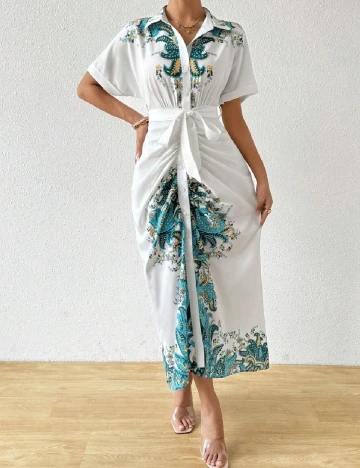 Rochie medie SHEIN, alb