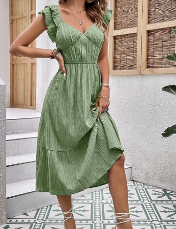 Rochie medie SHEIN, verde Verde