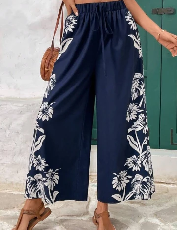 Pantaloni SHEIN, bleumarin