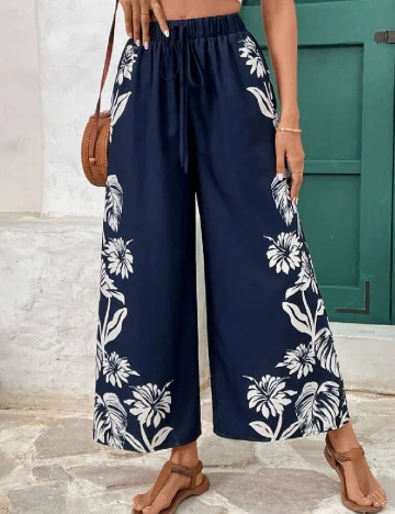 Pantaloni SHEIN, bleumarin