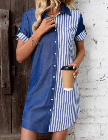 Rochie scurta SHEIN, albastru