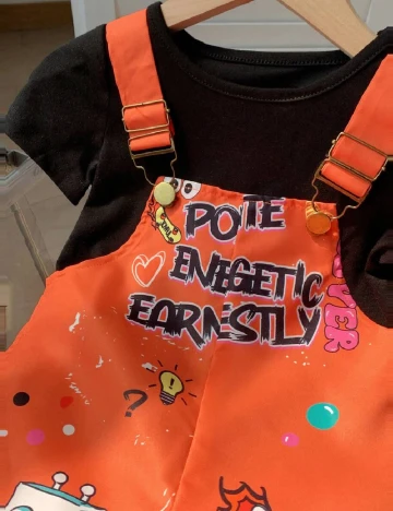 Compleu Shein Kids, portocaliu
