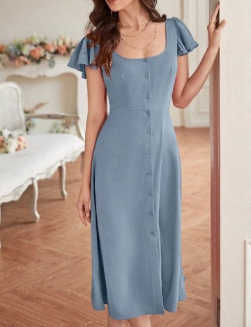 Rochie medie SHEIN, albastru