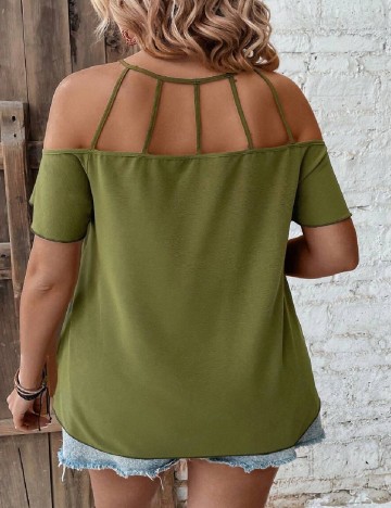 Bluza SHEIN CURVE, verde