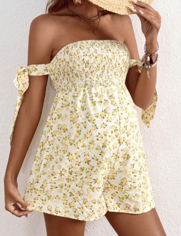 Salopeta SHEIN Maternity, floral print