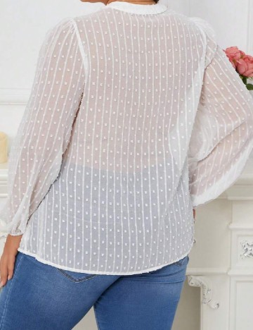 Bluza SHEIN CURVE, alb