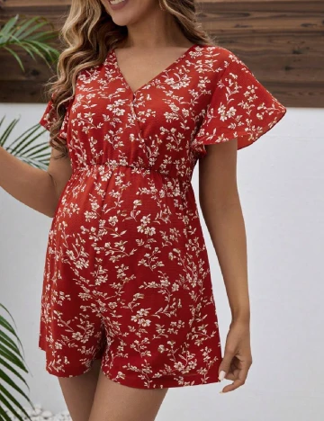 Salopeta SHEIN Maternity, rosu