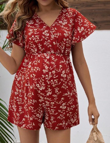 Salopeta SHEIN Maternity, rosu