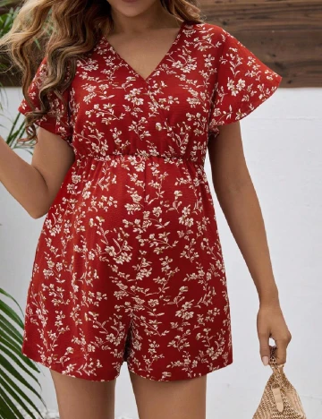Salopeta SHEIN Maternity, rosu