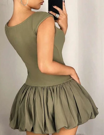 Rochie scurta SHEIN, verde