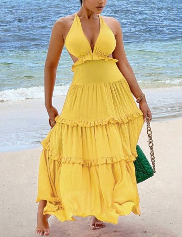 
						Rochie lunga SHEIN, galben