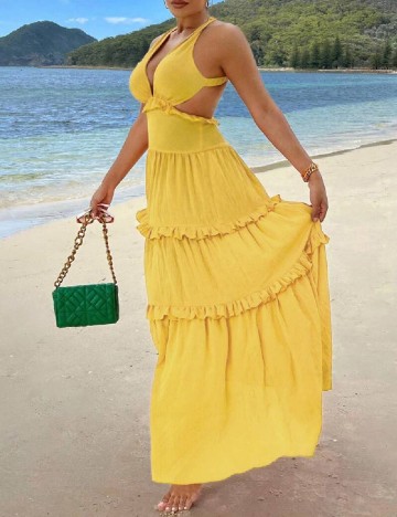 Rochie lunga SHEIN, galben