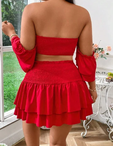 Compleu SHEIN CURVE, rosu