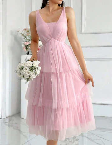 Rochie medie SHEIN, roz