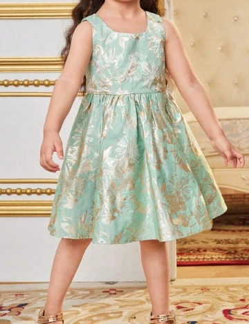 Compleu Shein Kids, turcoaz Verde