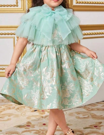 Compleu Shein Kids, turcoaz Verde