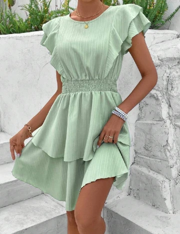 Rochie scurta SHEIN, verde
